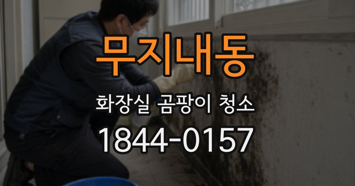 무지내동 화장실 곰팡이 청소
