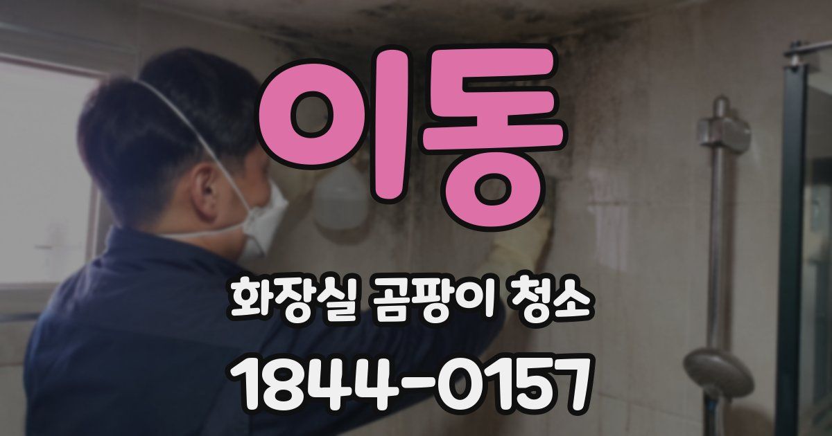 이동 화장실 곰팡이 청소