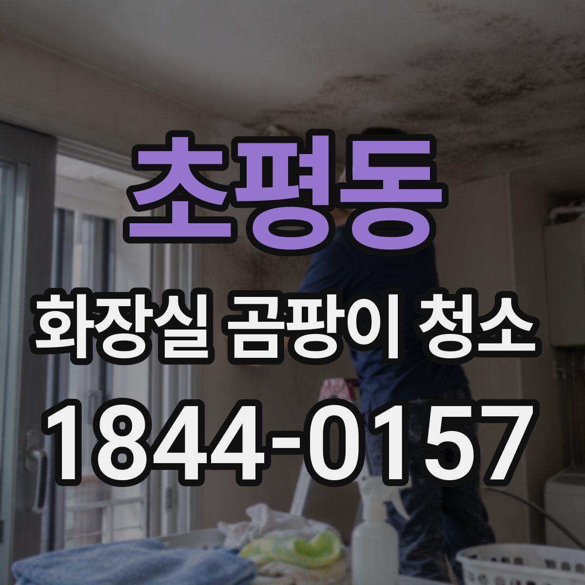 초평동 화장실 곰팡이 청소