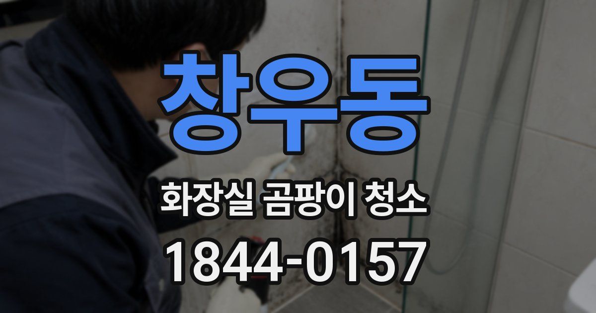 창우동 화장실 곰팡이 청소