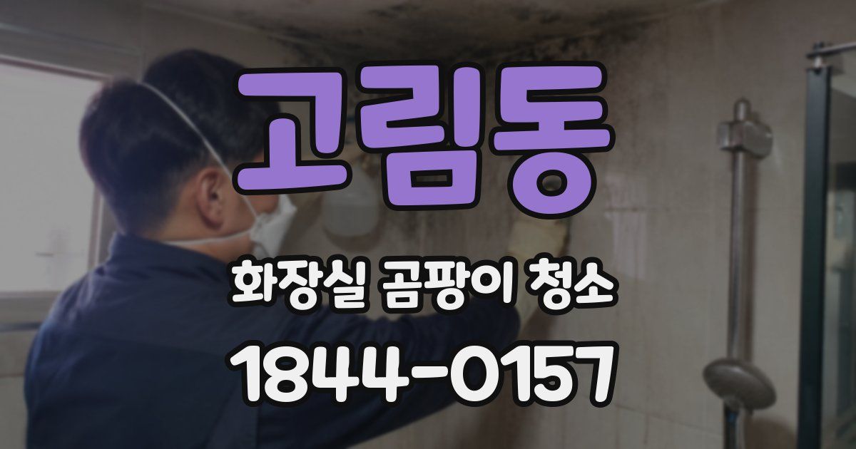 고림동 화장실 곰팡이 청소