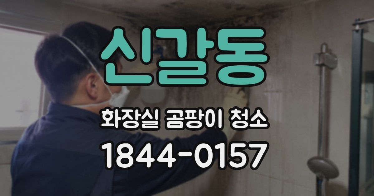 신갈동 화장실 곰팡이 청소