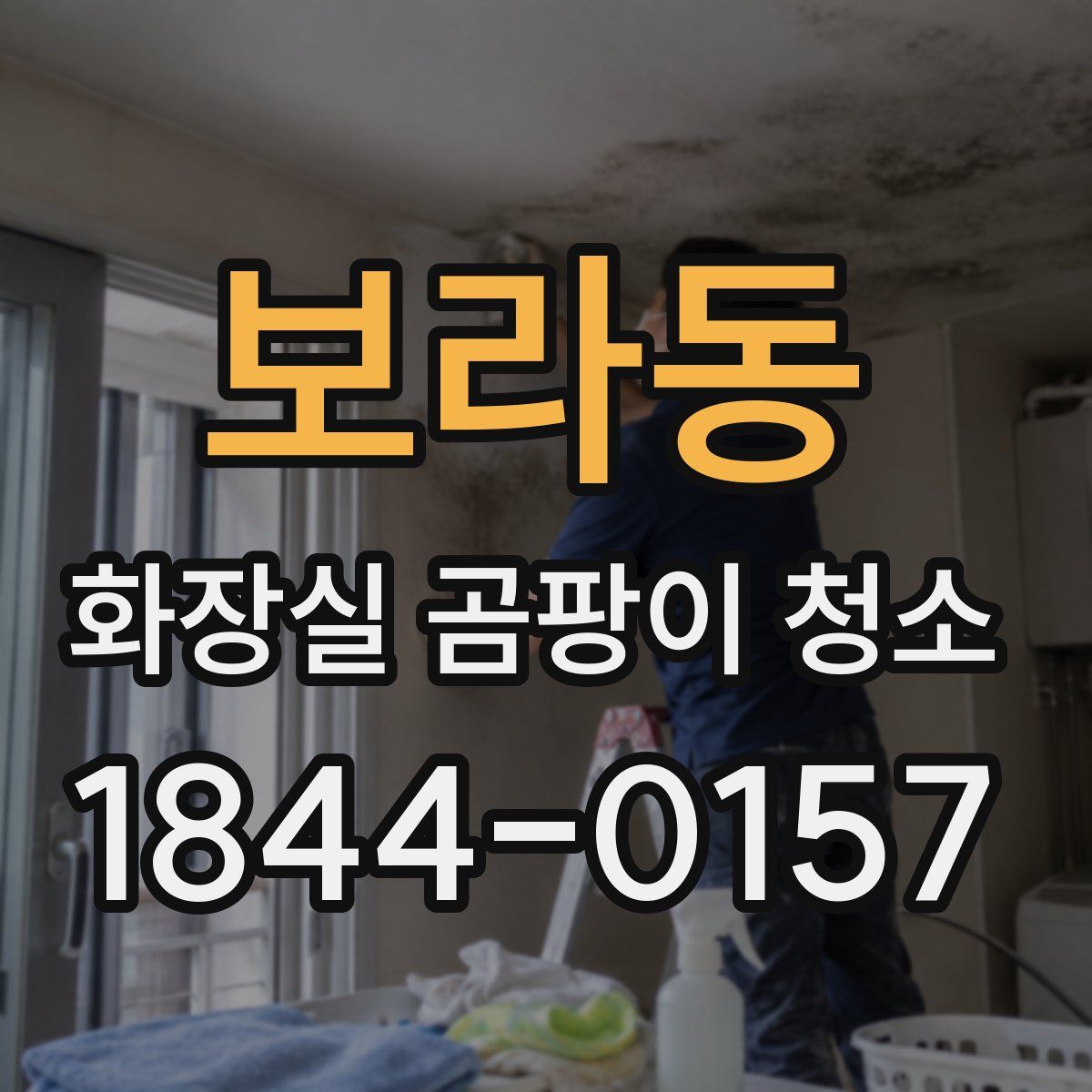 보라동 화장실 곰팡이 청소