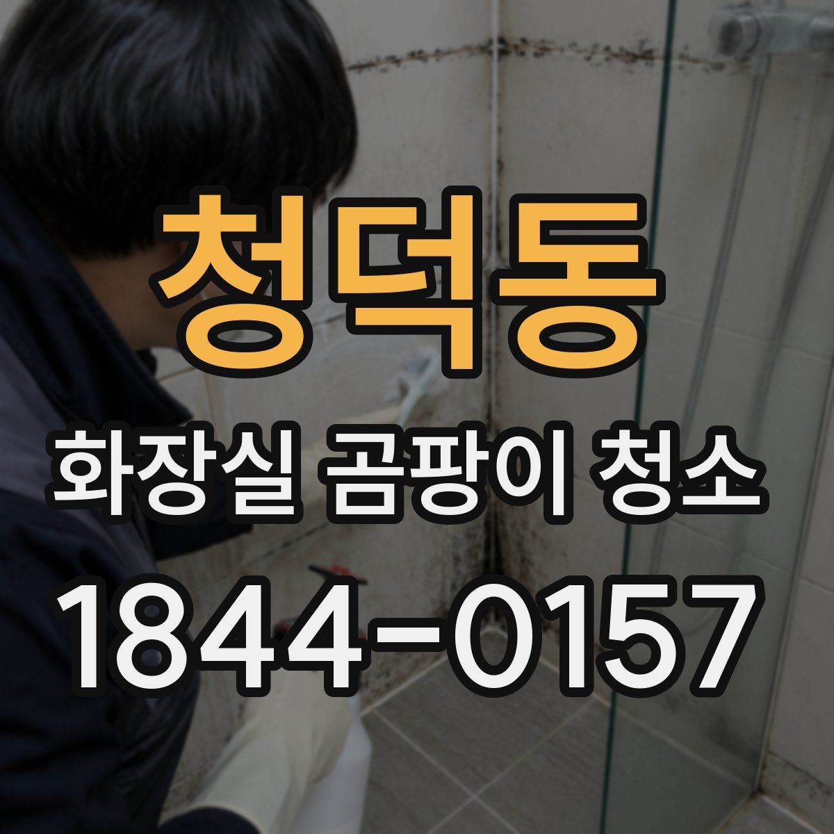 청덕동 화장실 곰팡이 청소