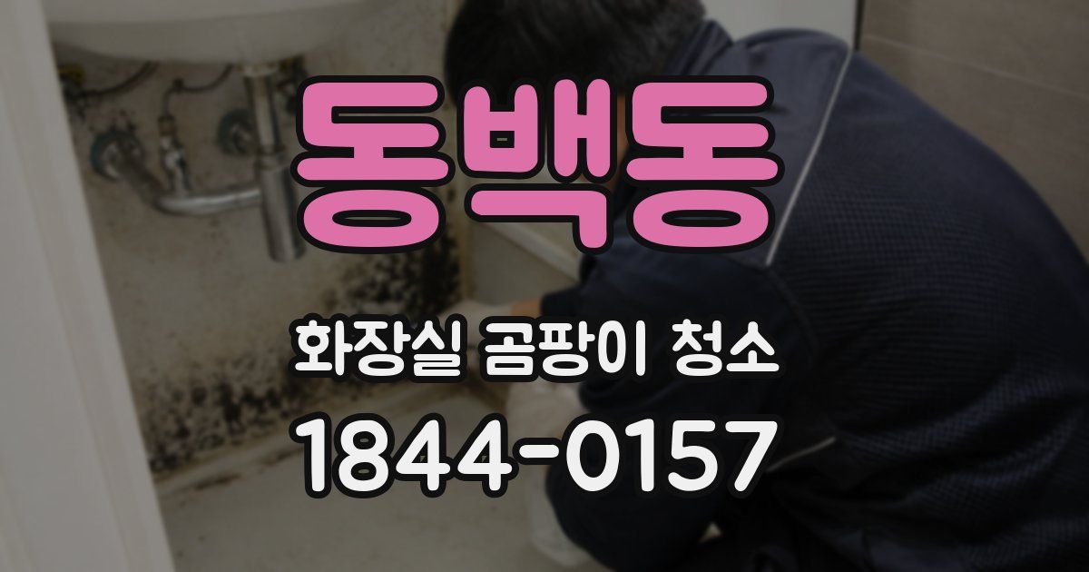 동백동 화장실 곰팡이 청소