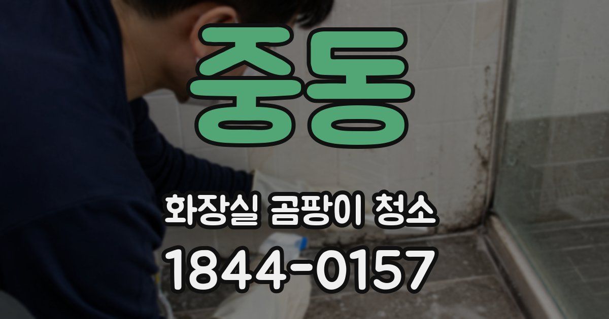 중동 화장실 곰팡이 청소