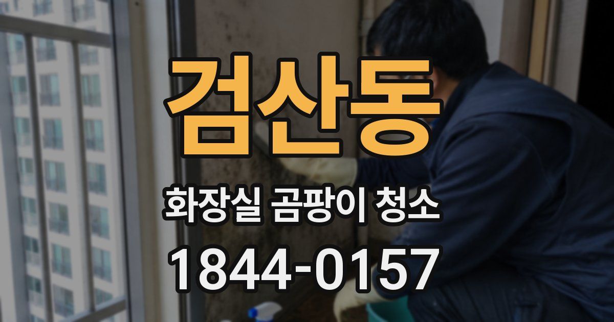 검산동 화장실 곰팡이 청소