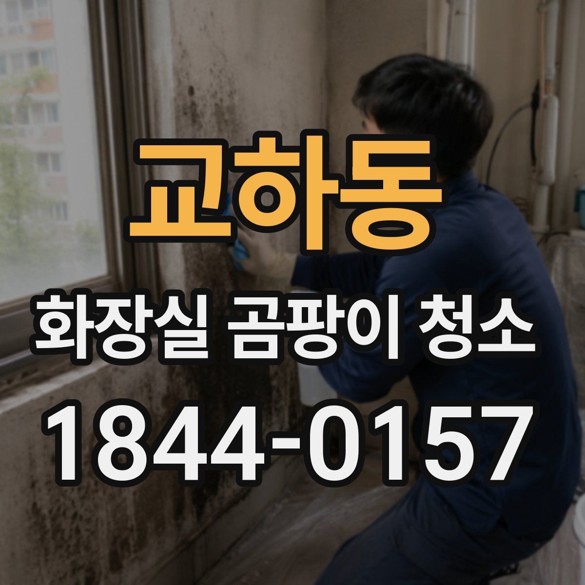 교하동 화장실 곰팡이 청소