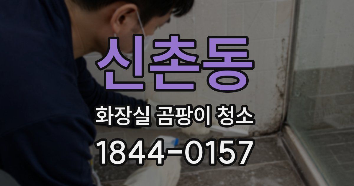 신촌동 화장실 곰팡이 청소