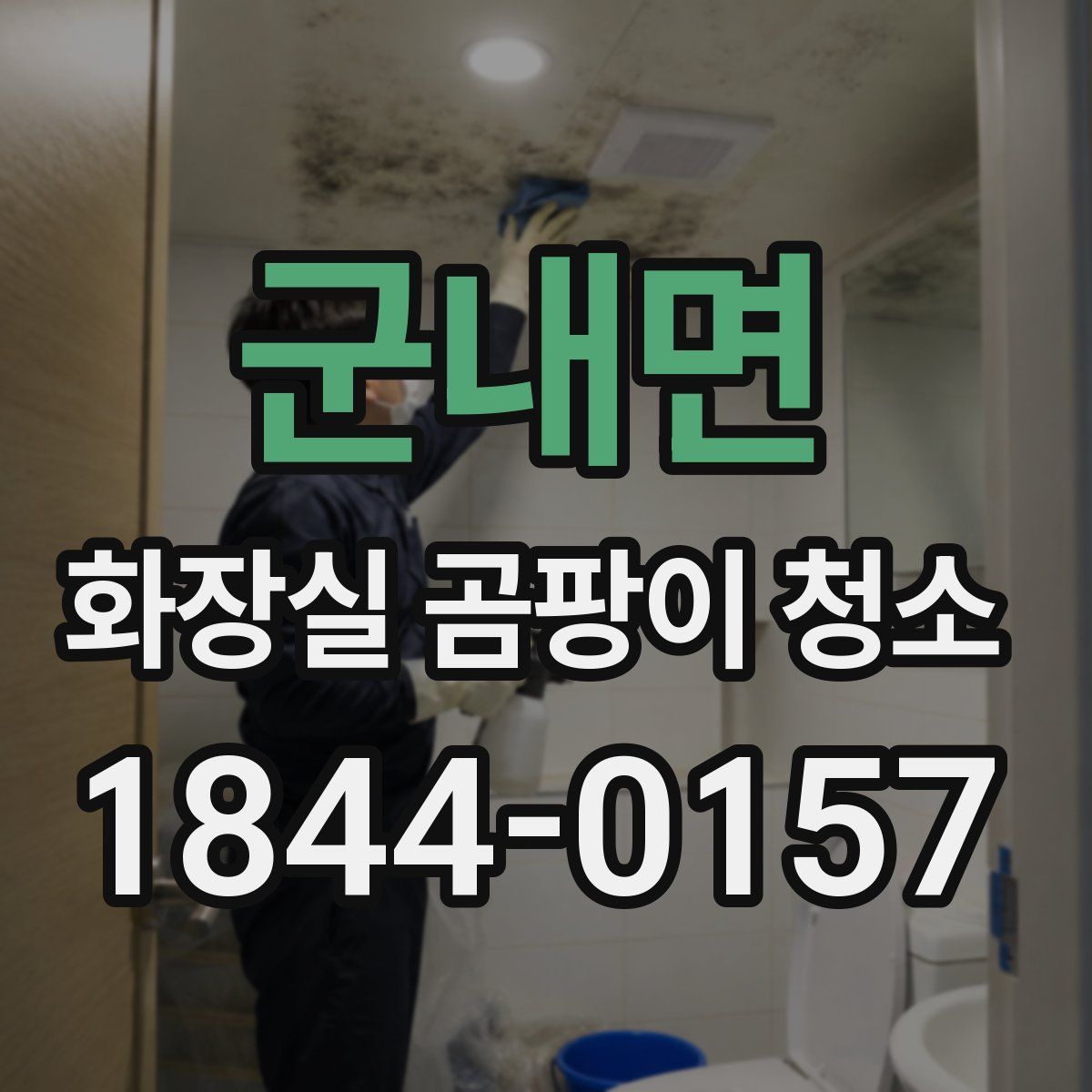 군내면 화장실 곰팡이 청소