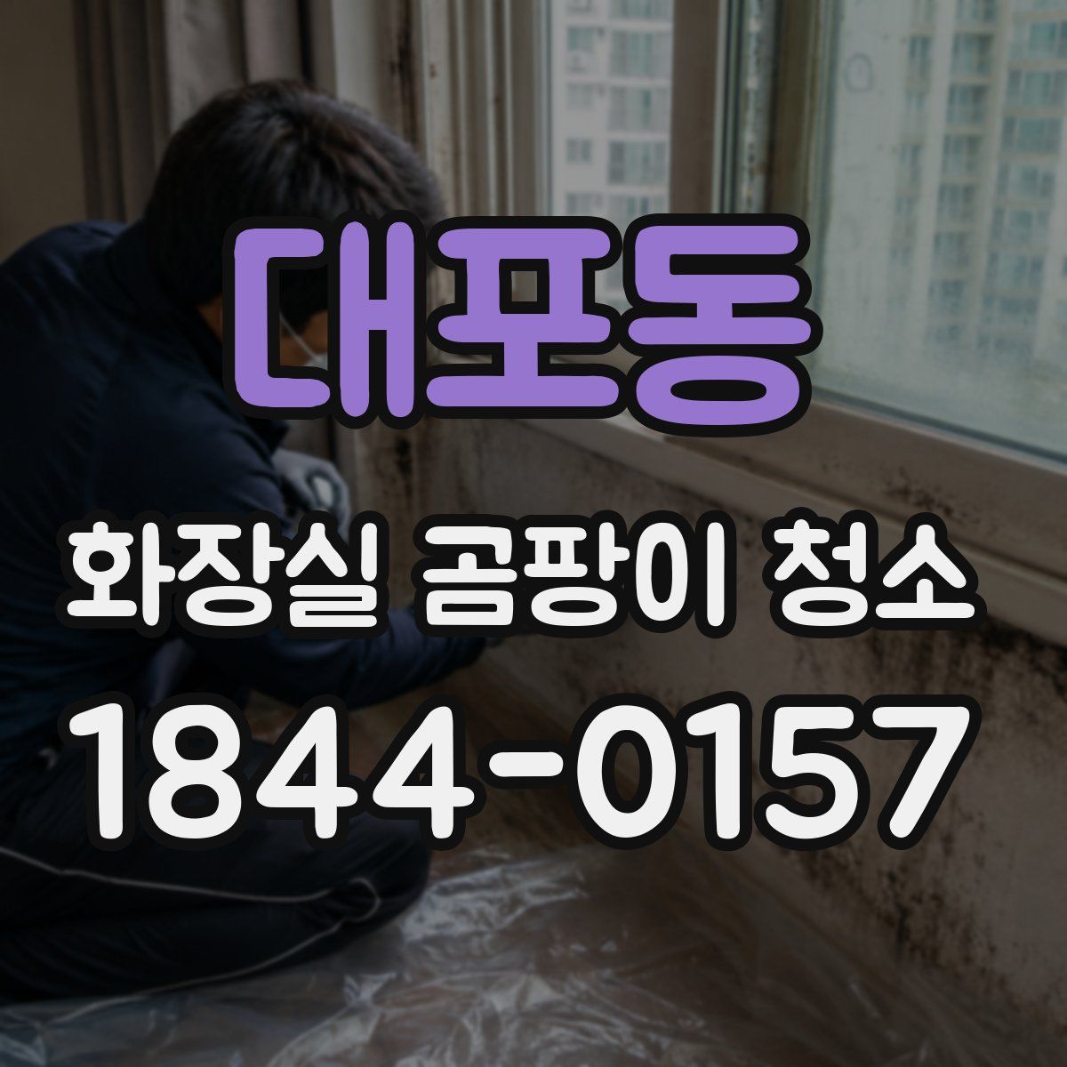 대포동 화장실 곰팡이 청소
