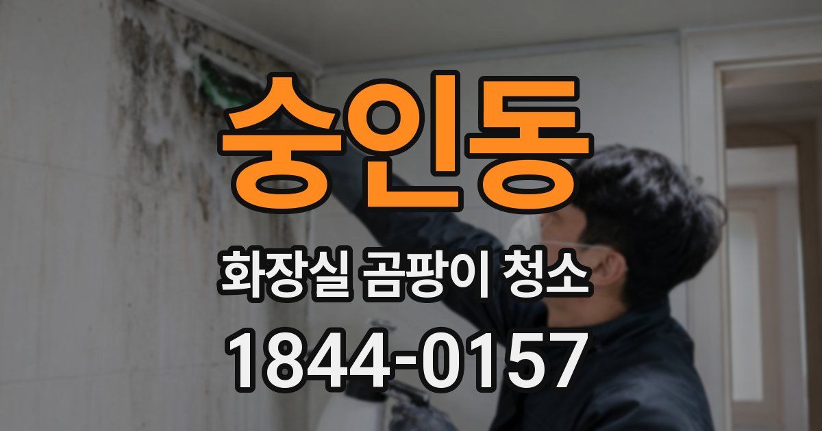 숭인동 화장실 곰팡이 청소