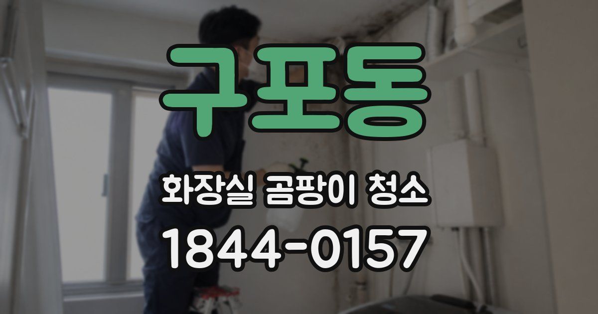 구포동 화장실 곰팡이 청소