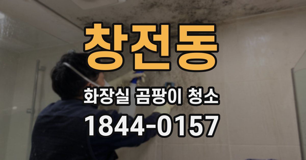 창전동 화장실 곰팡이 청소