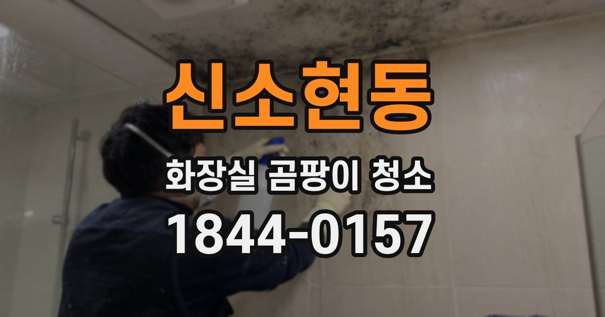 신소현동 화장실 곰팡이 청소