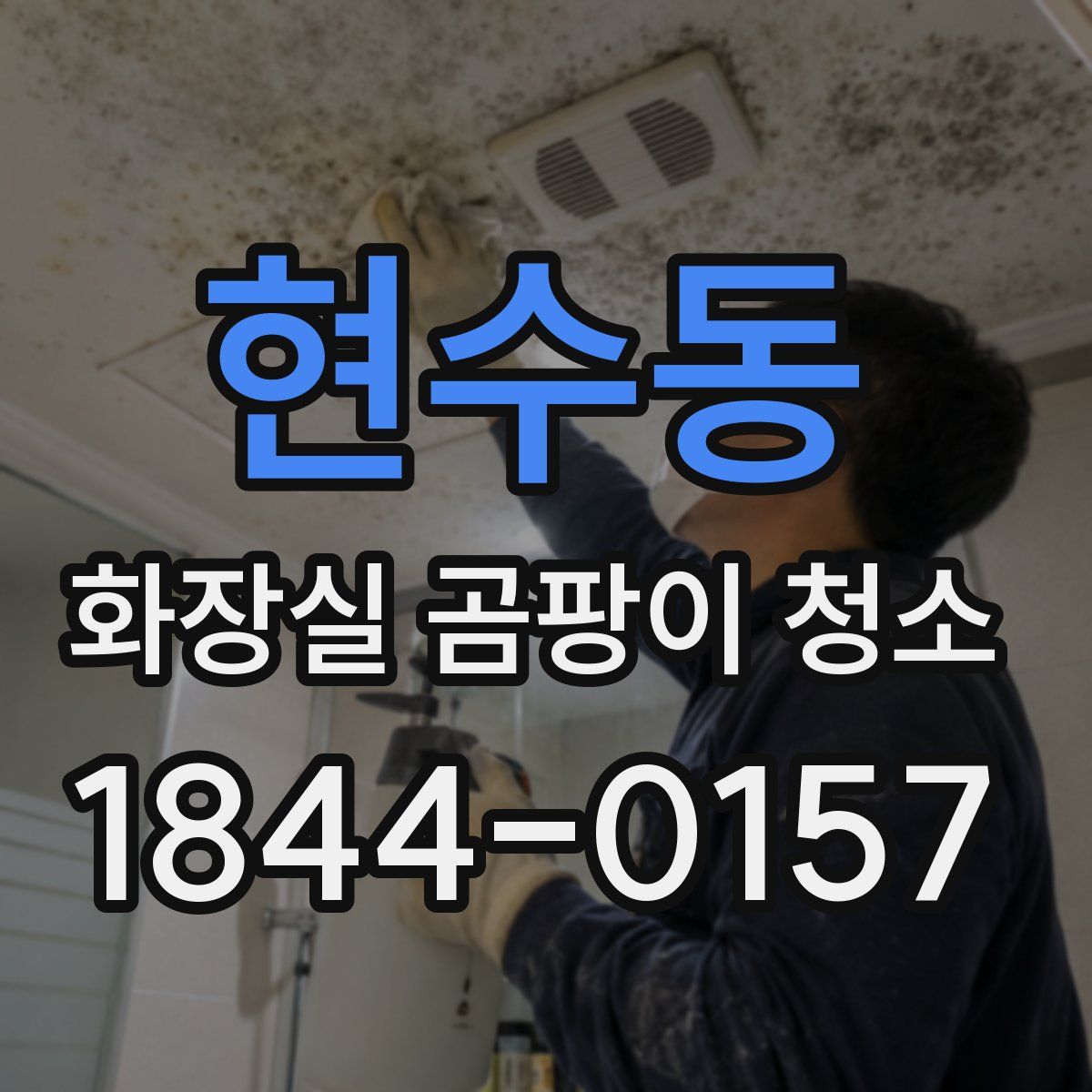 현수동 화장실 곰팡이 청소