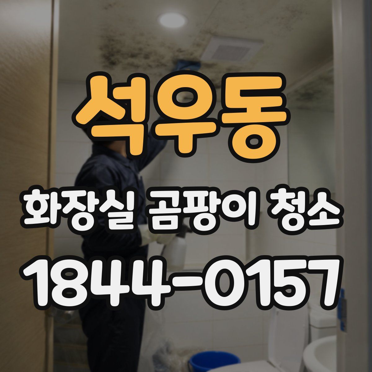 석우동 화장실 곰팡이 청소