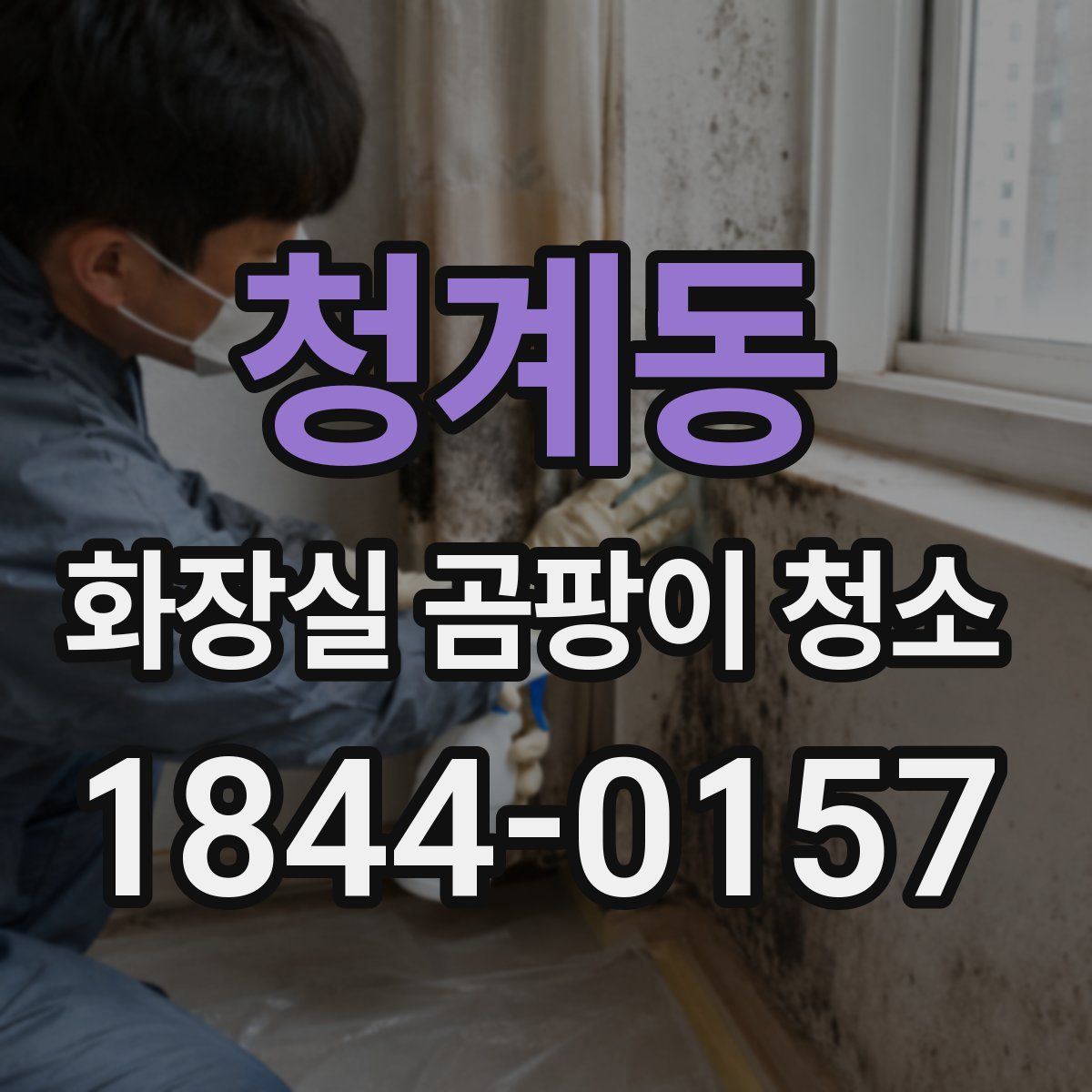 청계동 화장실 곰팡이 청소