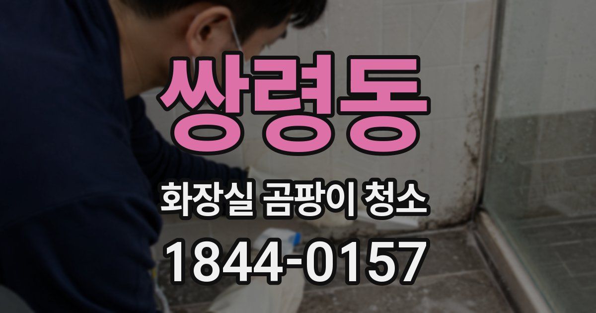 쌍령동 화장실 곰팡이 청소