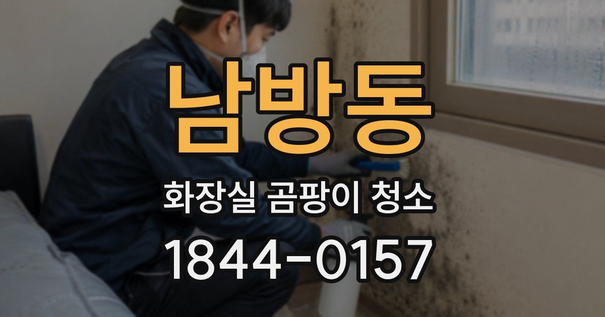 남방동 화장실 곰팡이 청소