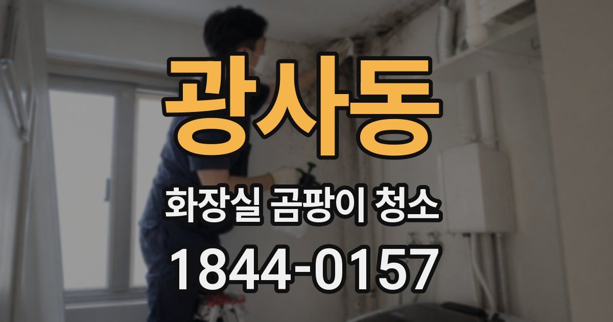 광사동 화장실 곰팡이 청소