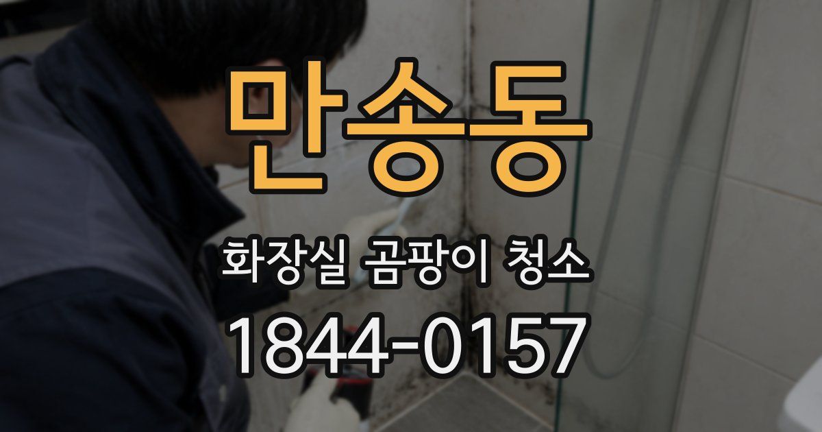 만송동 화장실 곰팡이 청소