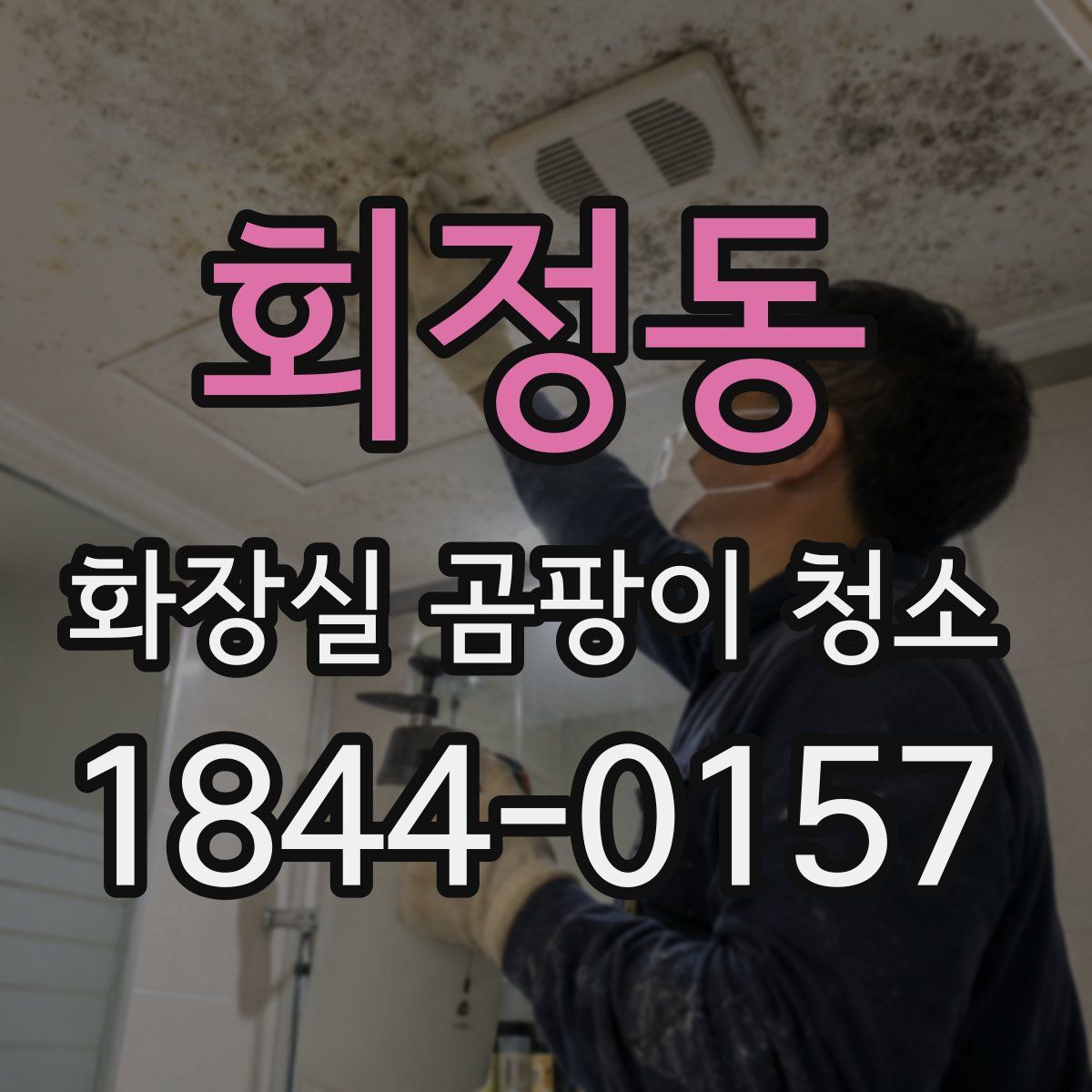 회정동 화장실 곰팡이 청소