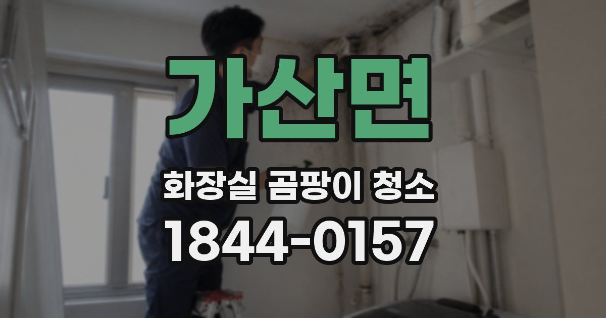 가산면 화장실 곰팡이 청소