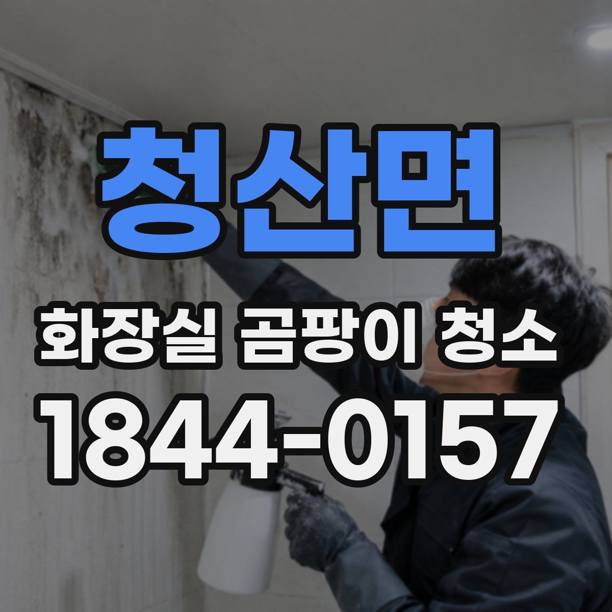 청산면 화장실 곰팡이 청소