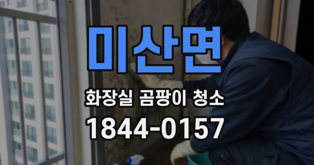 미산면 화장실 곰팡이 청소