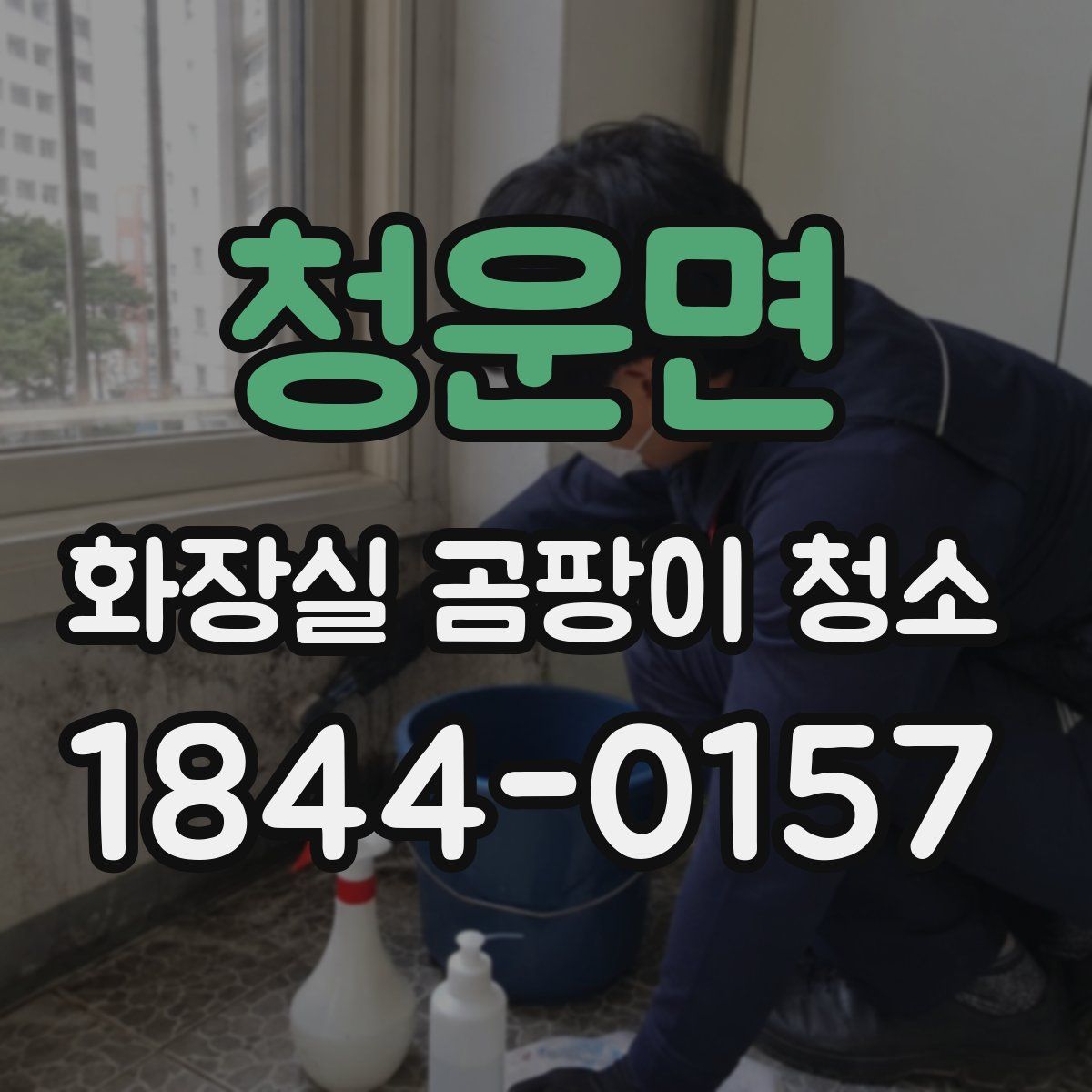 청운면 화장실 곰팡이 청소