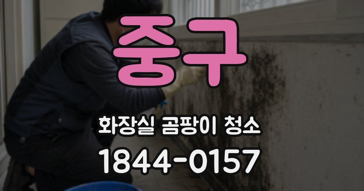 중구 화장실 곰팡이 청소