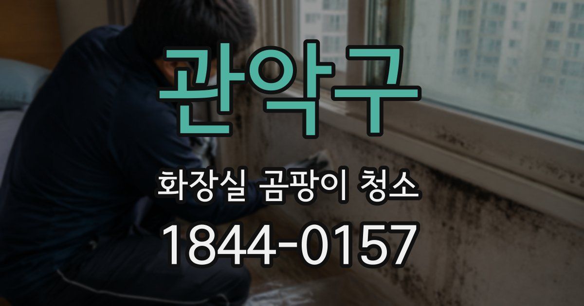 관악구 화장실 곰팡이 청소