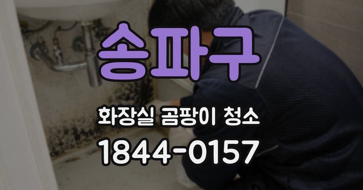송파구 화장실 곰팡이 청소