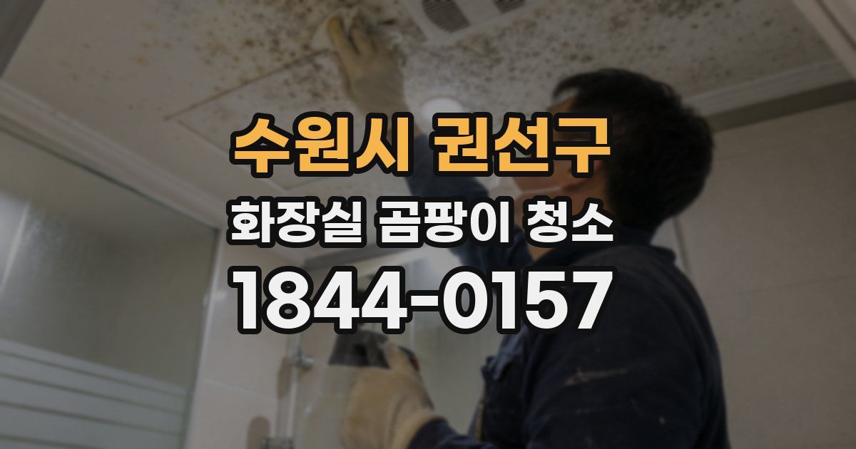 수원시 권선구 화장실 곰팡이 청소