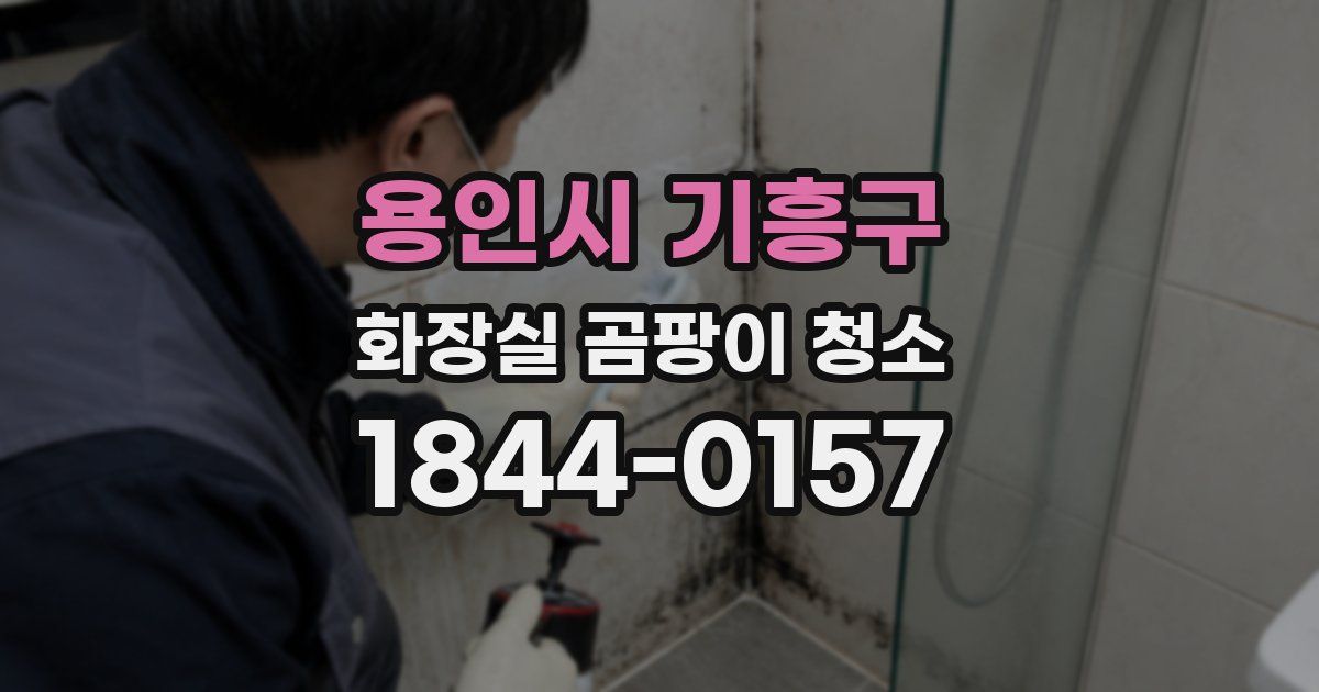 용인시 기흥구 화장실 곰팡이 청소