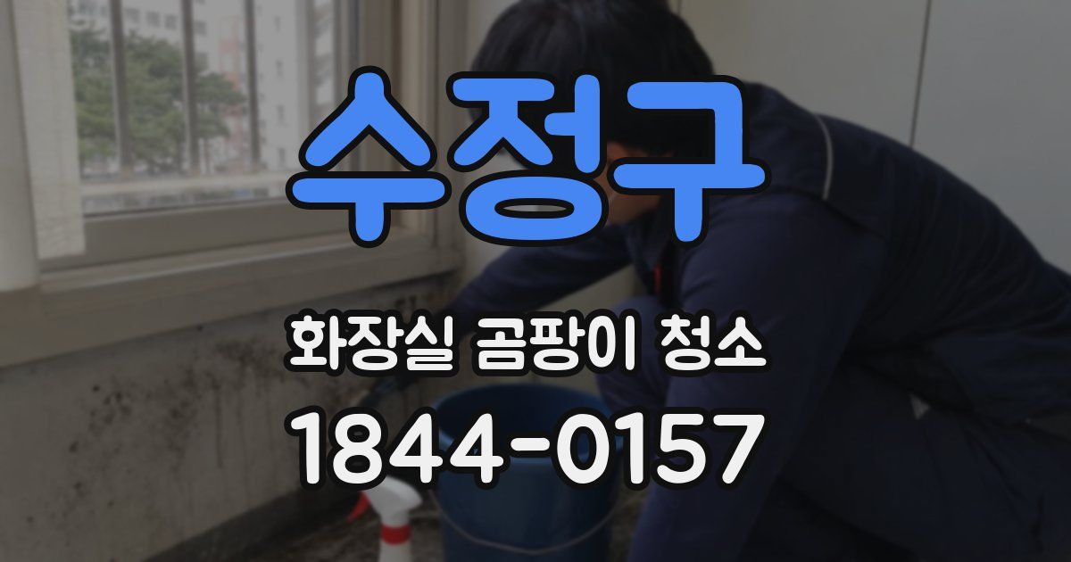수정구 화장실 곰팡이 청소