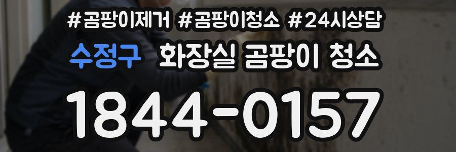 수정구 화장실 곰팡이 청소