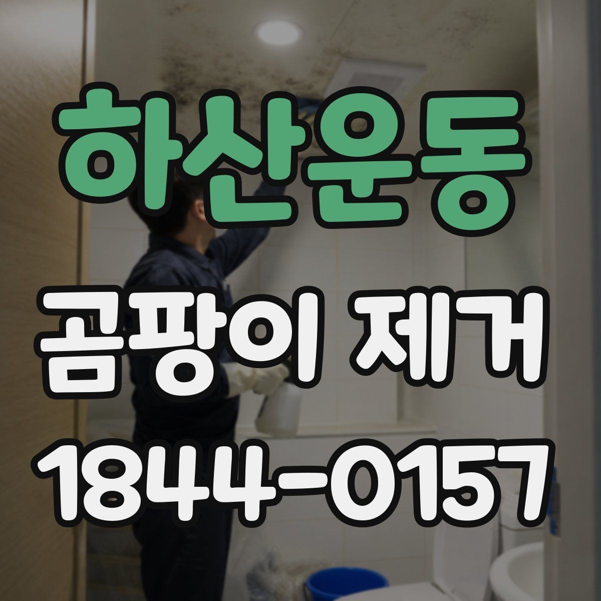 하산운동 곰팡이 제거 페인트 마감 전 색 번짐 주의점