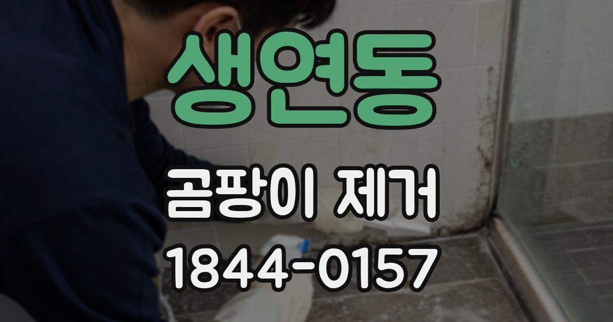 생연동 곰팡이 제거