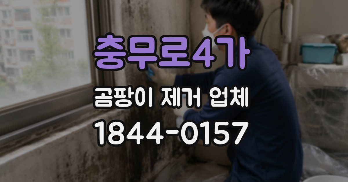 충무로4가 곰팡이 제거 업체