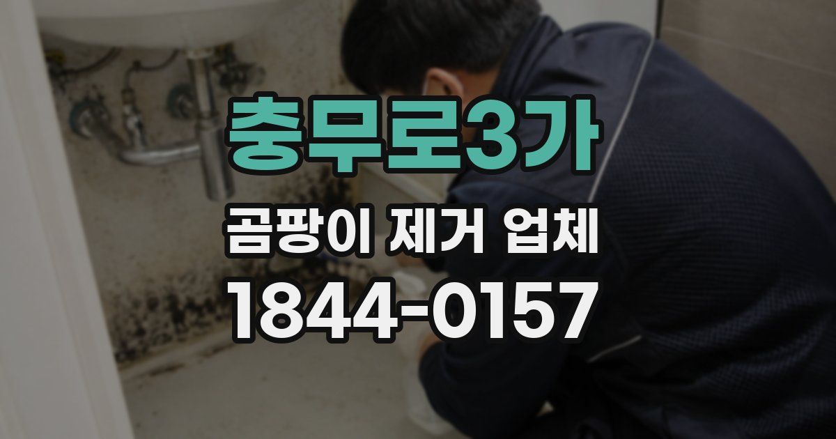 충무로3가 곰팡이 제거 업체