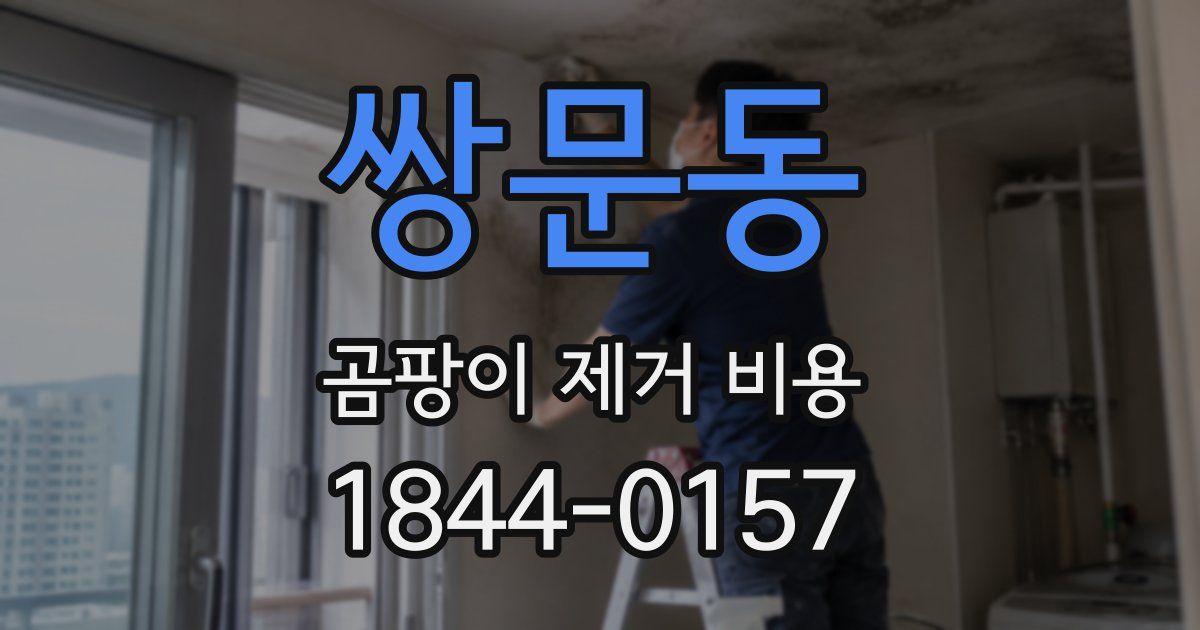 쌍문동 곰팡이 제거 비용