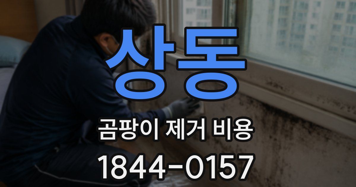 상동 곰팡이 제거 비용