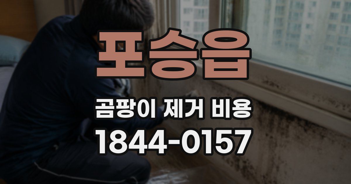 포승읍 곰팡이 제거 비용