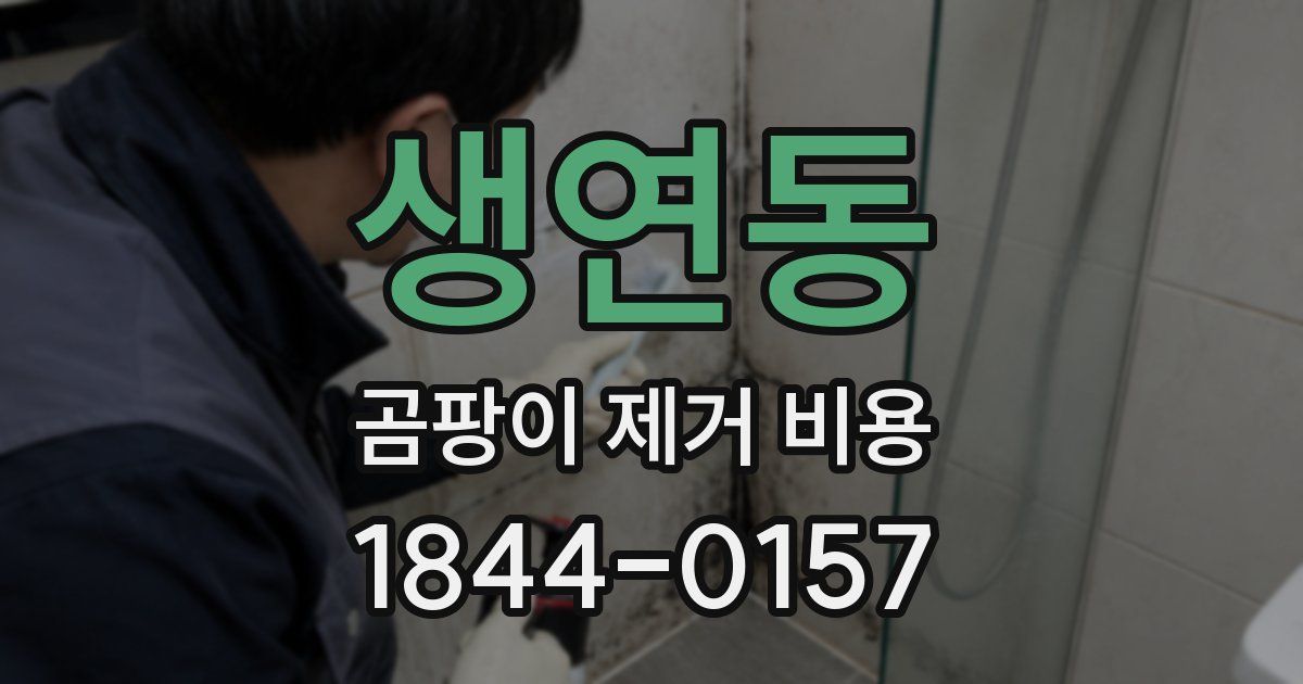 생연동 곰팡이 제거 비용