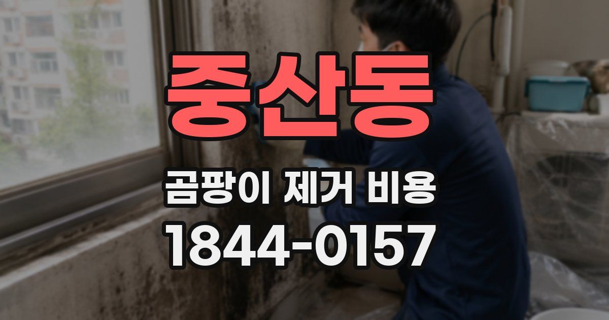 중산동 곰팡이 제거 비용