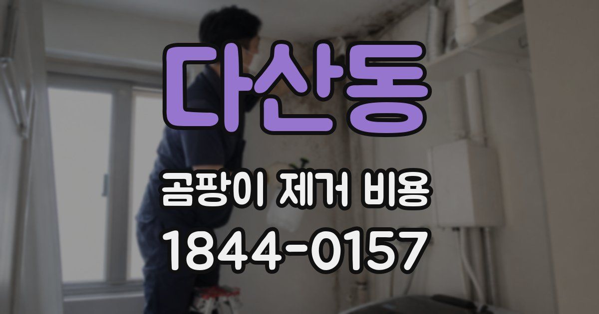 다산동 곰팡이 제거 비용