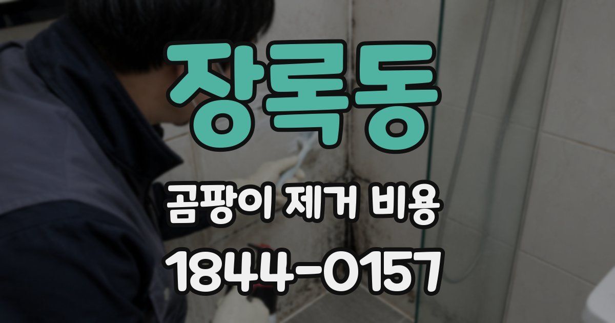 장록동 곰팡이 제거 비용