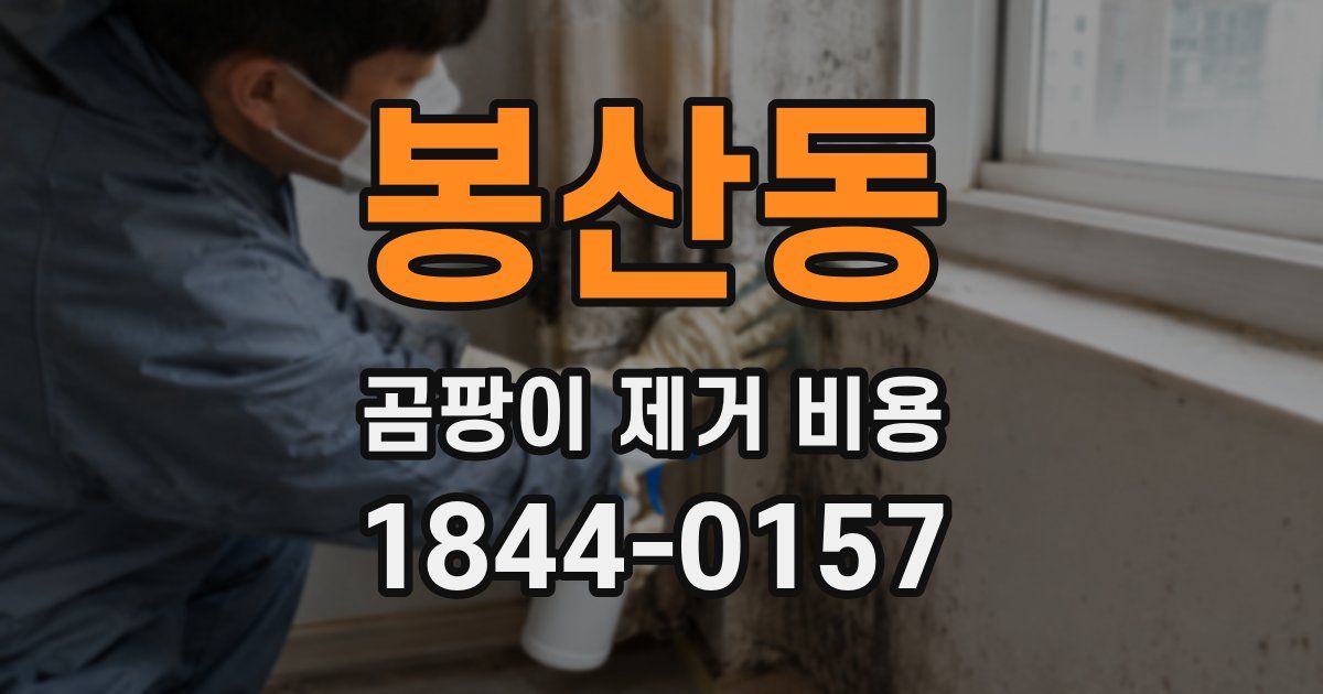 봉산동 곰팡이 제거 비용